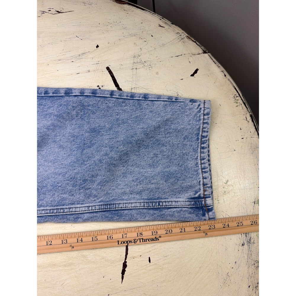 We The Free Wide Leg Jeans Women 27 Blue Acid Wash High Rise Denim - Picture 3 of 11